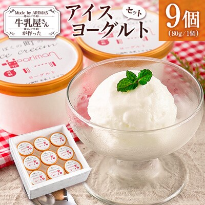 牛乳屋さんが作った アイスヨーグルト セット 80g 9個 カップ 宮崎県産