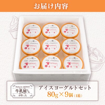 牛乳屋さんが作った アイスヨーグルト セット 80g 9個 カップ 宮崎県産
