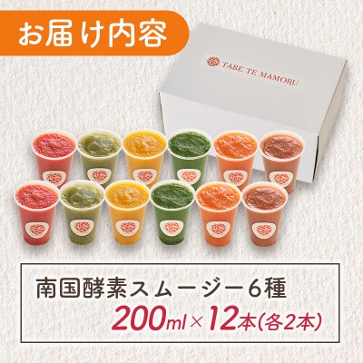 南国酵素スムージー グリーンパパイア 200ml×12本 全6種 宮崎県産