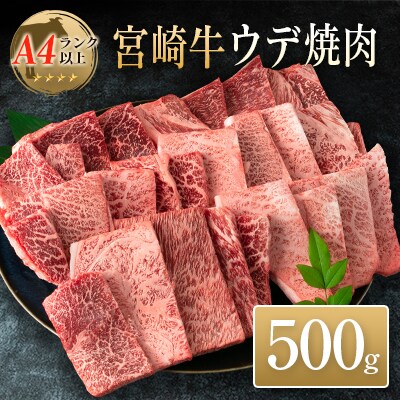 ◆宮崎牛ウデ焼肉(500g1パック)