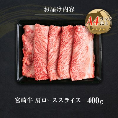 ◆宮崎牛肩ローススライス(400g1パック)