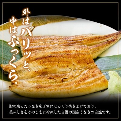 ◆中村商店 うなぎ白焼2尾セット 計362g以上 肝焼き付