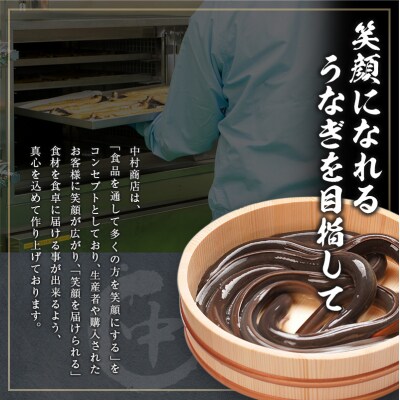 うなぎ白焼 1尾 181g以上 たれ・さんしょう付 国産 宮崎県産 中村商店