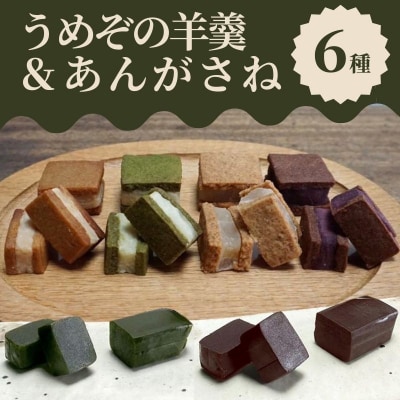 【甘党茶屋京梅園】うめぞの羊羹とあんがさねのセット|京都 人気 スイーツ お菓子 洋菓子 おやつ