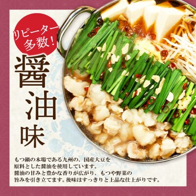 【牛もつ2倍】博多もつ鍋(醤油味)3人前