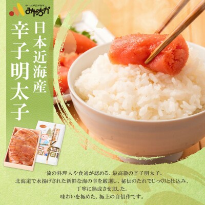 博多名物明太子食べ比べ【かねふく特切400g・宮近700g】