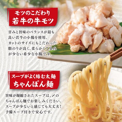 博多もつ鍋食べ比べ2種セット(醤油味3人前)【おおやま・上田商店】