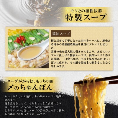 お徳用もつ鍋(醤油味/8～10人前)