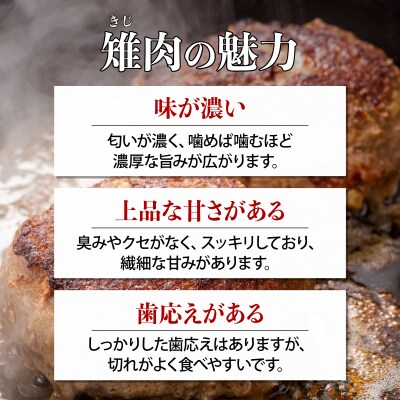 宝きじの手ごねはんばーぐ[ハンバーグ 冷凍 ジビエ キジ 雉 肉 お弁当 味付き]