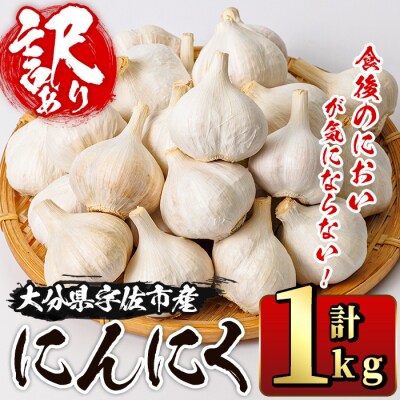 食後のニオイが気にならないニンニク 1kg 訳あり 大容量【116600200】【シイズンドアグリ】
