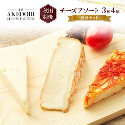 チーズアソート3種4個/熟成セット [No.5325-0112]