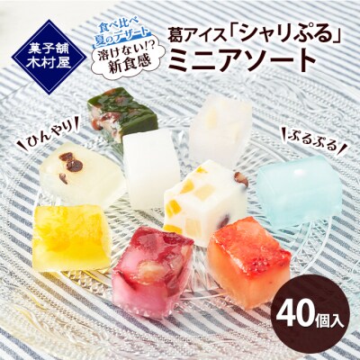 溶けない!?葛アイス「シャリぷる」ミニアソート40個入[No.5325-0294]