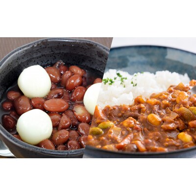 伝統製法 煮豆2種 6缶セット[小豆・金時豆](330g/5号缶)[No.5325-0334]