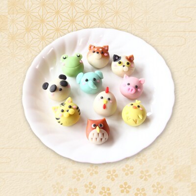 どうぶつの上生菓子おまかせ10種(計10個)[No.5325-0436]