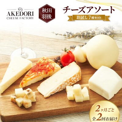 【2ヶ月毎全2回お届け】チーズアソート/お試し7種セット[No.5325-0600]