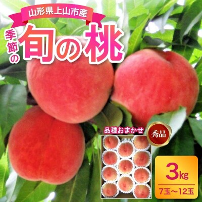山形の旬の桃(品種おまかせ)3kg　0017-2603