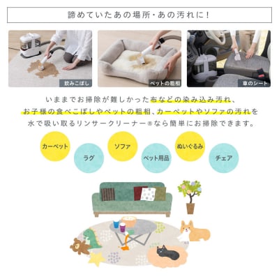 リンサークリーナー RNSH-P10 ホワイト 洗浄機 クリーナー リンサークリーナー