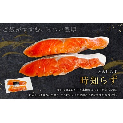 紅鮭10切れ×トキシラズ10切れ 計1.6kg 食べ比べセット 各2切れ 小分け F4F-8864