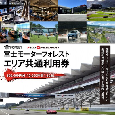 富士 モータースポーツ フォレストエリア 共通 利用券 30万円(1万円券) スピードウェイ