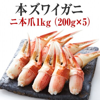 本ズワイガニ 二本爪 1kg かに カニ 蟹 爪肉 冷凍 小分け 料理 寿司 海鮮 特別 年末年始