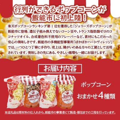 ポップコーン詰め合わせA(おまかせ4種類)
