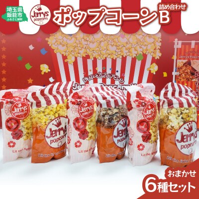 ポップコーン詰め合わせB(おまかせ6種類)