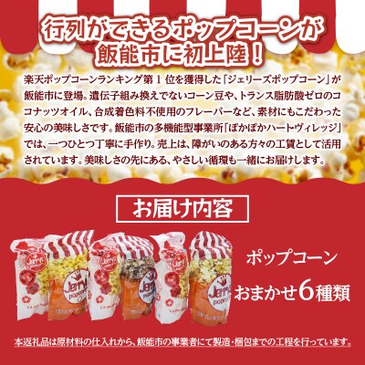 ポップコーン詰め合わせB(おまかせ6種類)