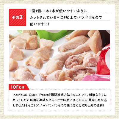 宮崎県産若鶏便利な4種と鶏ミンチセット