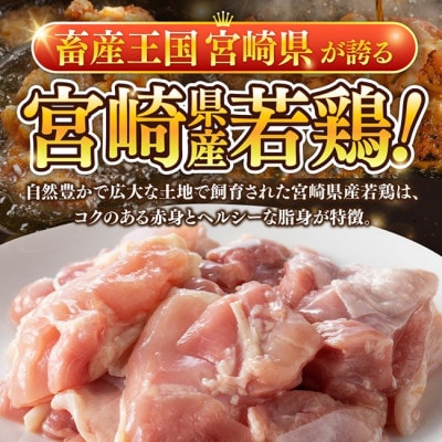 【宮崎県産】若鶏もも切身4.8kg(300g×16)