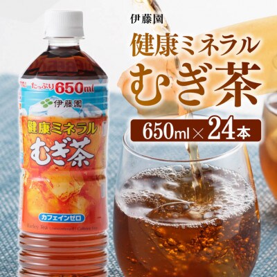 伊藤園　健康ミネラル むぎ茶650ml×24本PET(川南町)