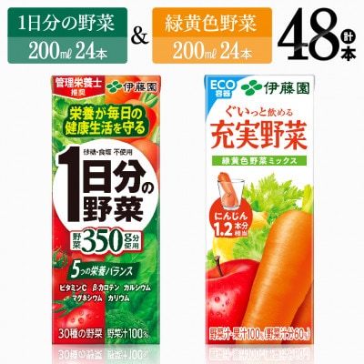 楽天市場】伊藤園 1日分の野菜 200ml×24本入 4個セット（96本