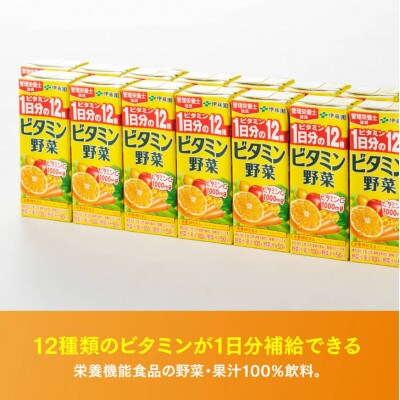 伊藤園 栄養機能食品ビタミン野菜(紙パック)200ml×24本