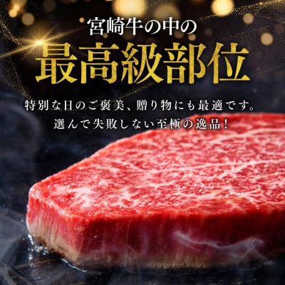 宮崎牛ヒレステーキ3枚360g(川南町)