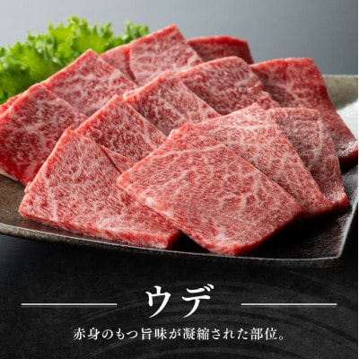 宮崎牛赤身霜降り焼肉2種400g