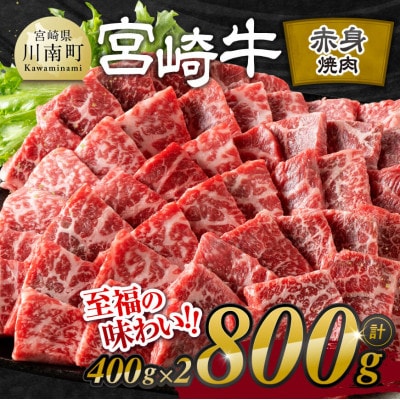宮崎牛赤身焼肉800g(400g×2)