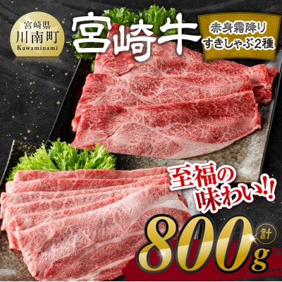 宮崎牛赤身霜降りスライス800g