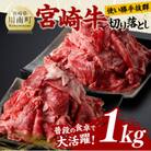 宮崎牛 A4～A5ランク 切り落とし 小分け 合計1kg (500g×2パック)(川南町)
