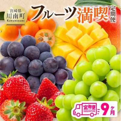 【発送月固定定期便】フルーツ満喫定期便(川南町)全9回