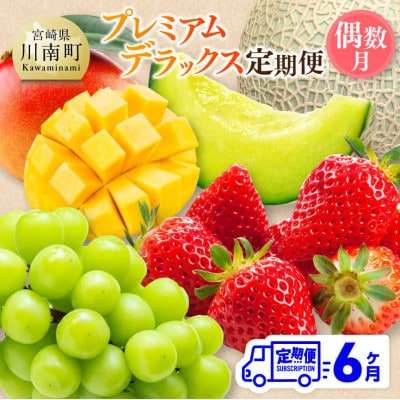 【発送月固定定期便】プレミアムデラックス定期便(偶数月)(川南町)全6回