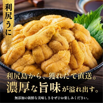 【2026年発送受付】利尻島産 天然塩水生うに100g 利尻昆布育ちの旨みウニ(100g×1)