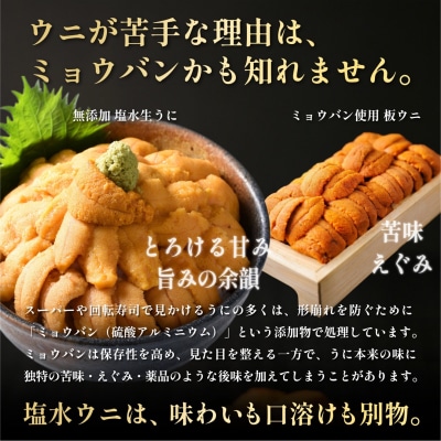 【2026年発送受付】利尻島産 天然塩水生うに200g 利尻昆布育ちの旨みウニ(100g×2)