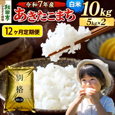 《令和7年産》定期便12ヶ月 あきたこまち 10kg 白米|15_mge-011012h