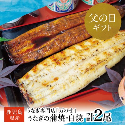 【父の日ギフト】鹿児島県産鰻うなぎ専門店「万のせ」うなぎ蒲焼・白焼 セット