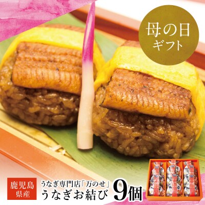 【母の日ギフト】鹿児島県産 鰻 うなぎ専門店「万のせ」 うなぎ蒸しおむすび9個