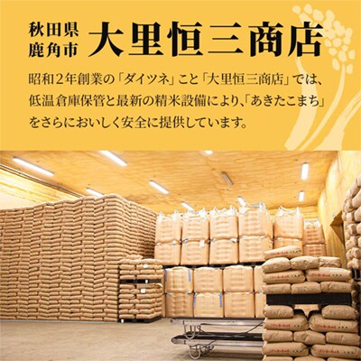 【定期便】R7年産 あきたこまち 玄米10kg×6ヶ月【大里恒三商店】