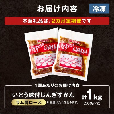 いとうじんぎすかん味付ラム肩ロース1Kg【2か月定期便】_tb03-012