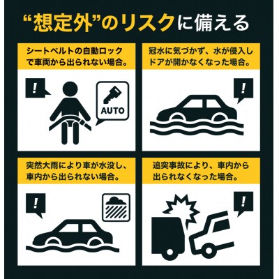 脱出ツール 【オレンジ】(災害対策品 車から緊急脱出用)