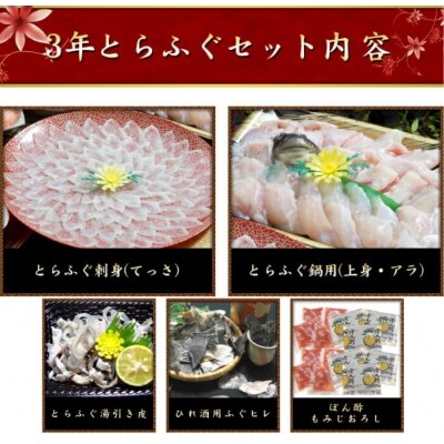 【若男水産】【淡路島3年とらふぐ】月 ふぐ鍋　刺身セット/冷凍(3～4人前)