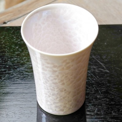 【陶あん】花結晶フリーカップ(ピンク)