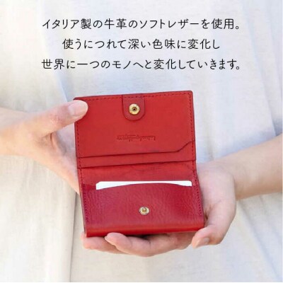 ホック留めの名刺入れ 【LADIES&GENTLEMEN】 革 革製品 [ADK004]